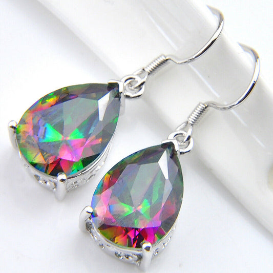 Rainbow Crystal Earrings